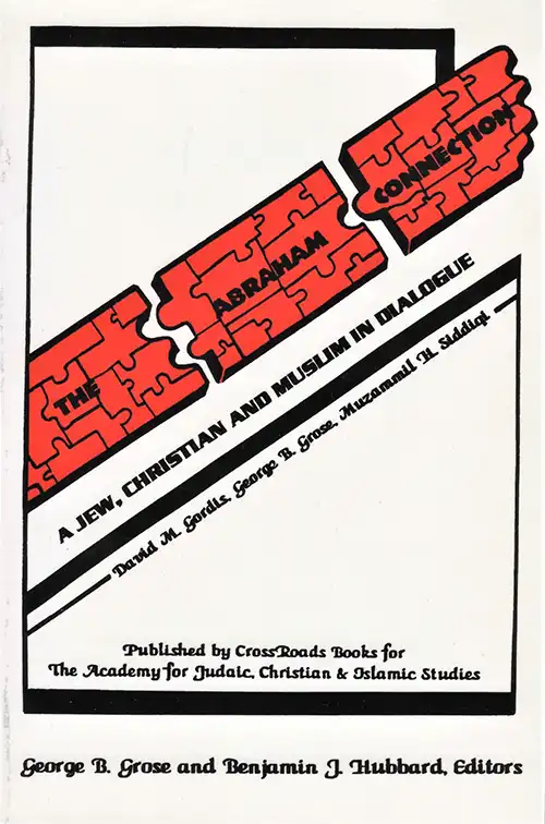 Book Cover: The Abraham Connection. Text is represented in puzzle pieces that interlock